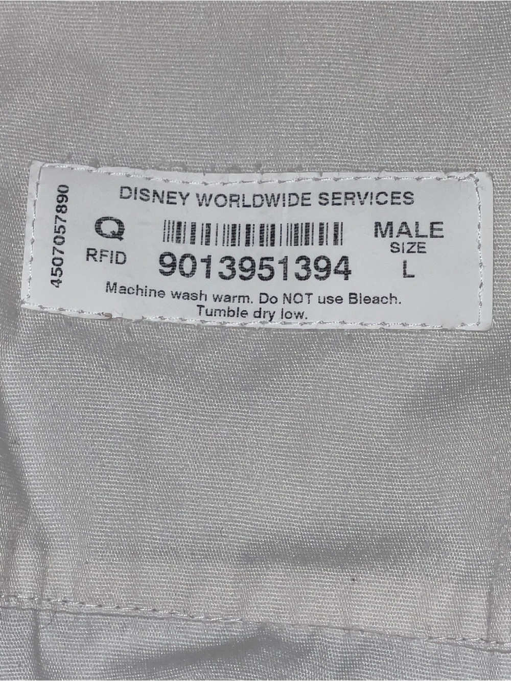 Authentic Vintage Disney Cast Member Custodial Uniform Shirt Mickey Sz Large - Picture 2 of 5